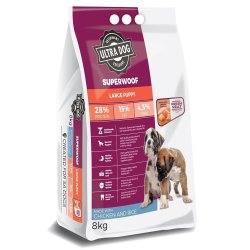 Superwoof Large Puppy Chicken And Rice Dog Food - 20KG
