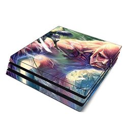 Decorative Video Game Skin Decal Cover Sticker For Sony Playstation 4 Pro Console PS4 Pro - Attack On Titan