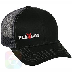 Custom Tshirts And Hats Playboy Structured Snapback Baseball Mesh Hat Cap 1040