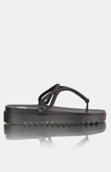 Footwork Ladies Kerryn Flat Sandals - Black - Black UK 6
