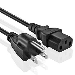 Omnihil Replacement 15 Ft Ac Power Cord For Blackmagic Design Smart Videohub 12X12 Routing Switcher