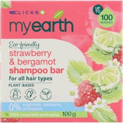 MyEarth Strawberry & Bergamot Shampoo Bar All Hair Types 100ML