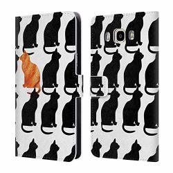 Official Catspaws Odd Cat Out Animals Leather Book Wallet Case Cover Compatible For Samsung Galaxy J7 2016