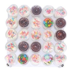 Weststone - Reusable 50pcs Clear Acrylic Sticks for Cake Pop, Lollipop Candy or Cake Topper