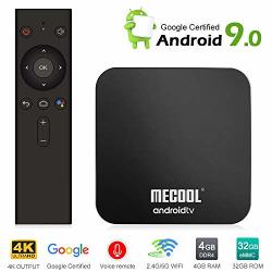Mecool Tv Box KM9PRO Android 9.0 4K Tv Box With DDR4 4GB 32GB Storage voice Remote google Certified Media Player Support 2.4G 5G Wifi And BT4.0 Or Above