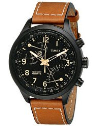 Timex Men's T2n700 Intelligent Quartz Sl Series Fly-back Chronograph Brown Leather Strap Watch Parallel Import