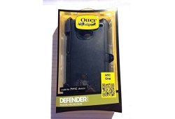 Otterbox Defender Series Case For Htc One Htc One M7 HTC1 Htc 1 -with Belt Clip Retail Packaging Black