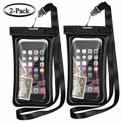 Floating Waterproof Cases Vocalol 2 Pack Waterproof Phone Case IPX8 Waterproof Phone Pouch Available Tpu Clear Dry Bag For Iphone X xs Max xr 8 8PLUS 7 7PLUSSAMSUNG Up