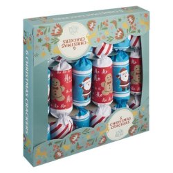 Paper Christmas Crackers 6 Pack