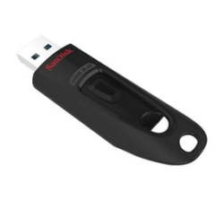 SanDisk Ultra 256GB USB 3.2 Gen 1 Type-a Black USB Flash Drive SDCZ48-256G-U46