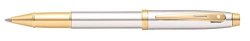 Sheaffer 100 Chrome Rollerball Pen With Gold Tone Trim