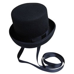 Hatsanity Women's Wool Felt MINI Topper Hat Fascinator Black
