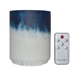 Candle Ultrasonic Essential Oil Diffuser & Humidifier 250ML With LED Lights Blue