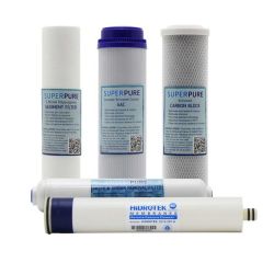 5 Stage Water Filter Replacement Cartridge Set Incl Ro Membrane