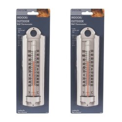 Taylor Indoor-outdoor Aluminum Wall Thermometer 2 Pack