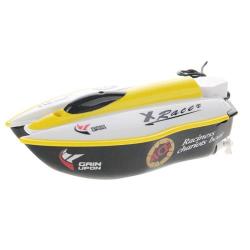 High Speed 27MHZ MINI Remote Control Racing Boat Water Playing Toy Size: 110MM X 54MM X 40MM Yellow