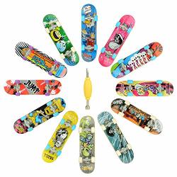 Hometall 12 Pcs Professional MINI Fingerboards Finger Skateboard 12 Pcs