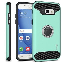 Galaxy A5 2017 Case Coveron Ringcase Series Modern Design Hard Protective Hybrid Phone Cover With Grip Ring For Samsung Galaxy A5 2017 Version A520 - Teal