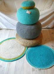 Rugs And Poufs Pouffe