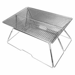 Najer Portable Folding Barbecue Bbq Charcoal Grill Shelf Rack For Outdoor Camping Picnic Patio Backyard Cooking - With Storage Bag