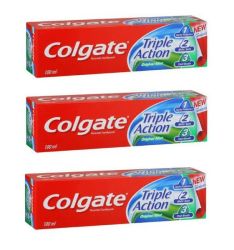 Colgate - Triple Action Original Mint Toothpaste 3 X 100ML