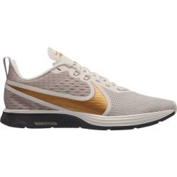 Nike Zoom Strike 2 Womens Running Shoes in White & Gold