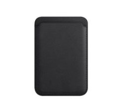 Apple Iphone 12 Magsafe Vegan Leather Card Holder Wallet - Black