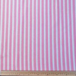 Printed Polar Fleece Pinkstripe Fabric Dsn 68