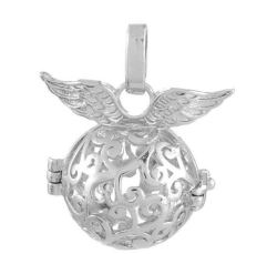 Mexican Bola - Angel Call Ball Chime Pendant - Angel Wings - For 17.5mm Ball