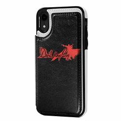 Husong Devil May Cry Iphone Xr Case Leather Card Slot