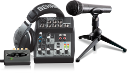 Behringer Podcastudio Usb Complete Podcastudio Bundle With Usb audio Interface