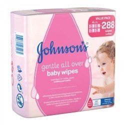 Johnson's Baby Gentle All Over Wipes Pack of 288