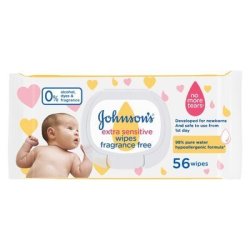 Johnsons Johnson's Baby Extra Sensitive Wet Wipes - 56 Wipes