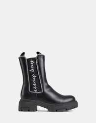 Sissy Boy Gusset Branding Chelsea Boot - UK8 Black