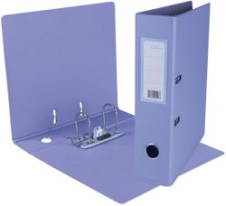 Lever Arch File Pvc Lilac A4 - 70MM Spine And Rado