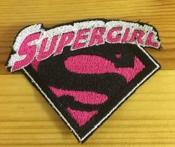 Pink Supergirl Badge Patch B105