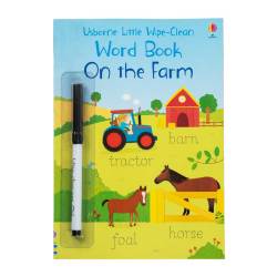 Usborne Little Wipe-clean Word Book On The Farm Book Age 3+