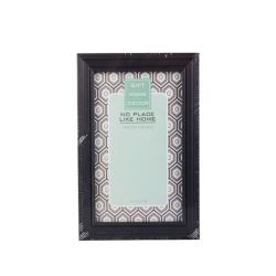 Picture Frame - Wooden - Rectangle - Black - 10CM X 15CM - 4 Pack