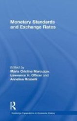 Monetary Standards And Exchange Rates Hardcover Annotated Ed