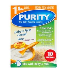 purity rice cereal