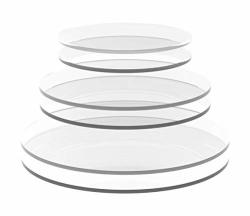 15pcs Round Clear Acrylic Disc Clear Acrylic Round Sheet Clear Acrylic Circle Blanks, Size: Small