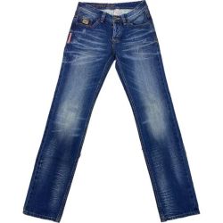 - EC819 Mens Straight Leg Washed Blue Deim Jeans