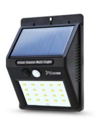 2 Units Solar Power Sensor Wall Lights 20 LED Bright Wireless Security Motion
