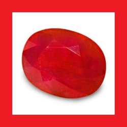 Ruby Natural Myanmar - Fine Pigeon Blood Red Oval Facet - 0.310CTS