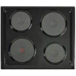 Defy - Slimline Solid No Control Panel Hob - Black
