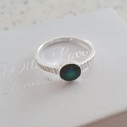 Mayah 925 Sterling Silver Colour Changing Mood Ring - Size 8