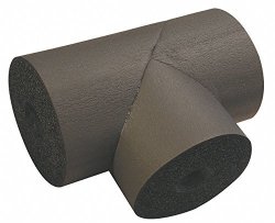 K-flex Usa 1 2" Thick Nbr pvc Tee Pipe Fitting Insulation 3.00 Approx. R Value Black