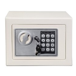 Ghp White Solid Steel Digital Electronic Room Hotel Small Safe Box