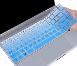 Keyboard Cover For 2019 2018 2017 Hp Spectre X360 13T 2-IN-1 13.3 Inch Laptop 13-AC 13-W 13-AE 13-AP Series Hp Spectre X360 13.3" Accessories Ombre Blue