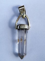 35.87CT Stunning Crystal Quarts Pendant Set In .925 Silver